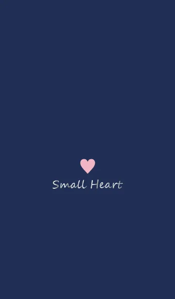 [LINE着せ替え] Small Heart *Navy+Pink 10*の画像1