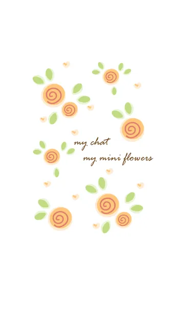 [LINE着せ替え] My chat my mini flowers 33の画像1