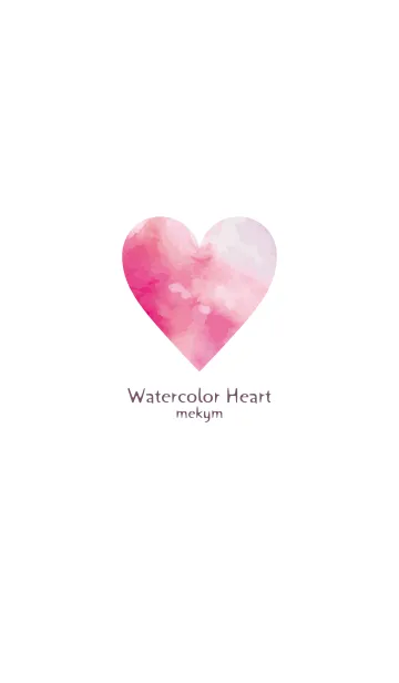 [LINE着せ替え] Watercolor Heart -SIMPLE- 10の画像1