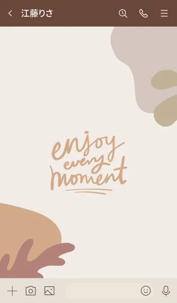 [LINE着せ替え] Enjoy every momentの画像3