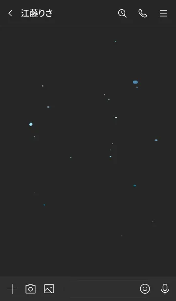 [LINE着せ替え] Deerlight Simple - Dark Mode_V.65の画像3