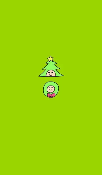 [LINE着せ替え] ぼくのふとまゆ クリスマスマジック 5の画像1