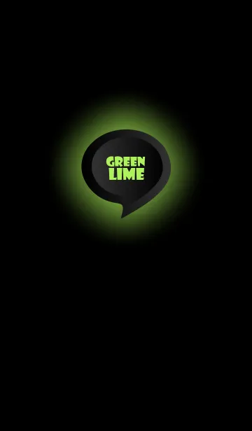 [LINE着せ替え] Lime Green Button In Black V.4 (JP)の画像1