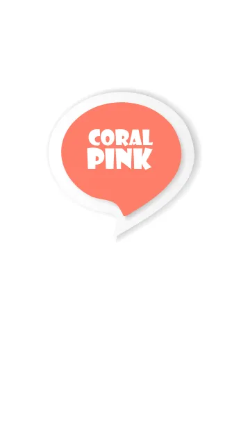 [LINE着せ替え] Coral Pink Button In White V.3 (JP)の画像1