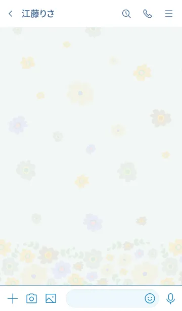 [LINE着せ替え] お花たくさん 上下から11の画像3