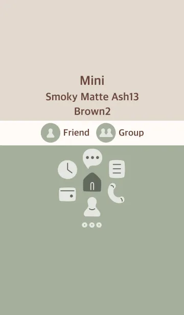 [LINE着せ替え] ミニ スモーキーM-Ash13 ブラウン2の画像1