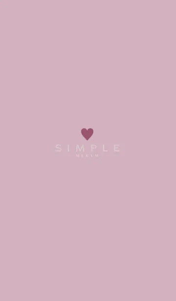 [LINE着せ替え] DUSKY PINK SIMPLE 5の画像1