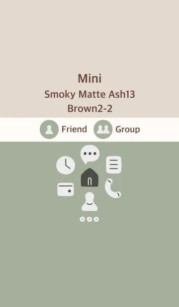 [LINE着せ替え] ミニ スモーキーM-Ash13 ブラウン2-2の画像1