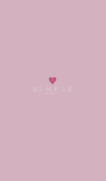 [LINE着せ替え] DUSKY PINK SIMPLE 6の画像1