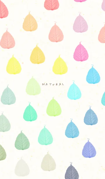 [LINE着せ替え] 葉っぱ カラフル4の画像1