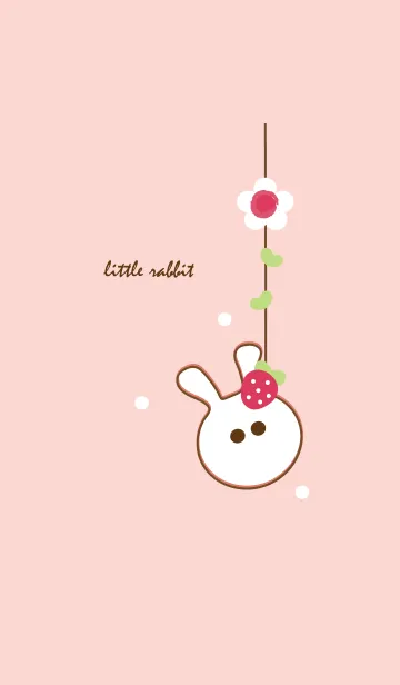 [LINE着せ替え] little rabbit with little strawberry 59の画像1