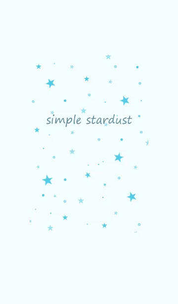 [LINE着せ替え] simple stardust**lightblueの画像1