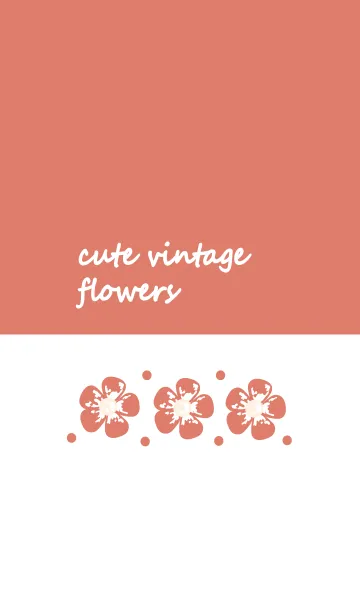 [LINE着せ替え] Cute vintage flower 52 :)の画像1