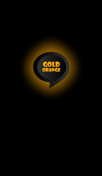 [LINE着せ替え] Gold Orange Button In Black V.4 (JP)の画像1