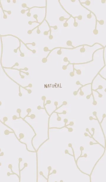 [LINE着せ替え] ナチュラル 枝 パープル4の画像1