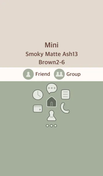 [LINE着せ替え] 手書き5 スモーキーM-Ash13 ブラウン2-6の画像1