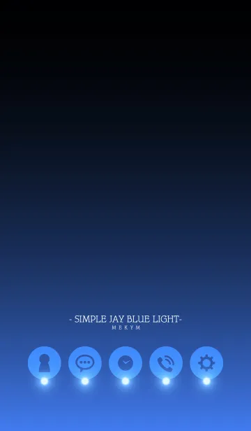 [LINE着せ替え] - SIMPLE JAY BLUE LIGHT -の画像1