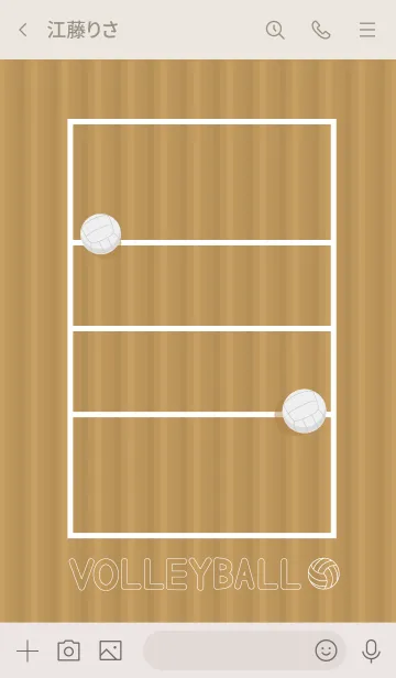 [LINE着せ替え] バレーボールコートの画像3