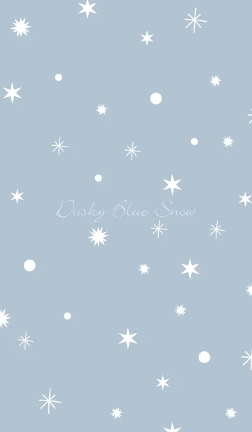 [LINE着せ替え] -Dusky Blue Snow- 4の画像1