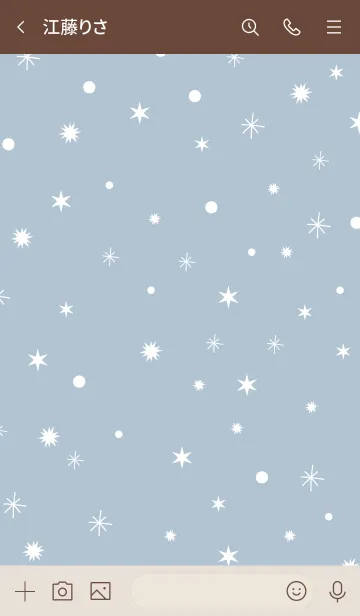 [LINE着せ替え] -Dusky Blue Snow- 4の画像3