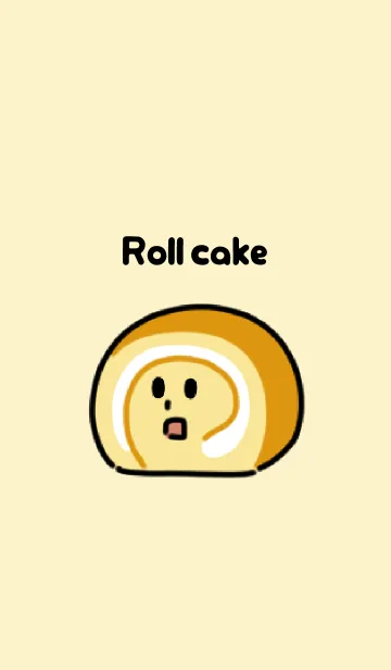 [LINE着せ替え] ふわふわロールケーキの画像1