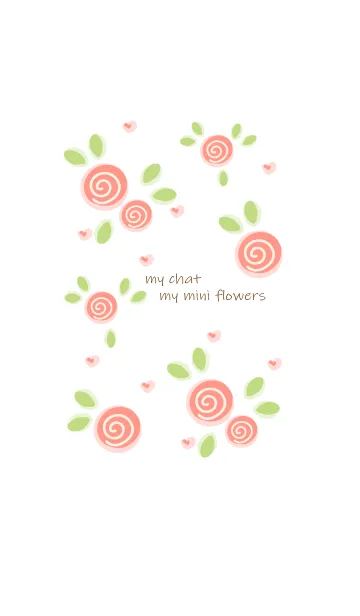 [LINE着せ替え] My chat my mini flowers 34の画像1