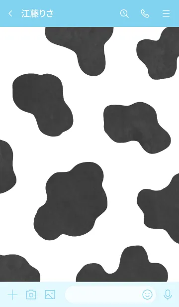 [LINE着せ替え] ・●●牛柄●●・の画像3