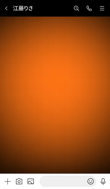 [LINE着せ替え] Pumpkin Orange Neon Theme Vr.5 (JP)の画像3