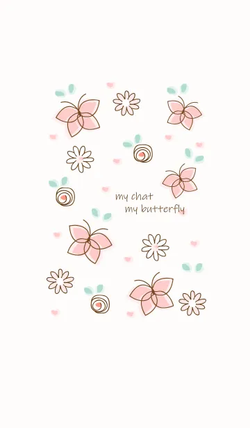 [LINE着せ替え] My chat my butterfly 24の画像1