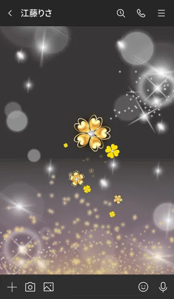 [LINE着せ替え] ブラック : 2021運気UPクローバーの画像3