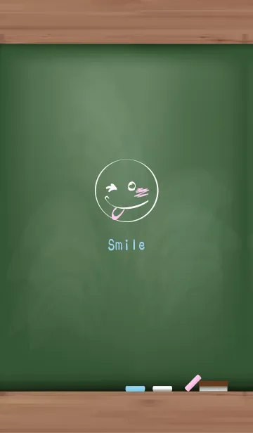 [LINE着せ替え] Simple blackboard smile 4.の画像1