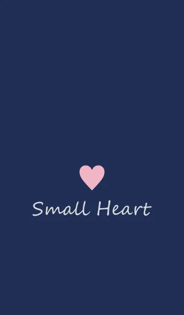 [LINE着せ替え] Small Heart *Navy+Pink 11*の画像1