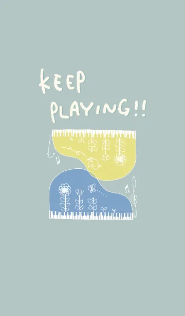 [LINE着せ替え] KEEP PLAYING ！！-青の画像1