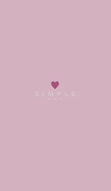 DUSKY PINK SIMPLE 7の着せ替えメイン画像