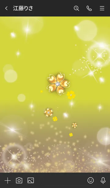 [LINE着せ替え] 黒と黄色 : 2021運気UPクローバーの画像3