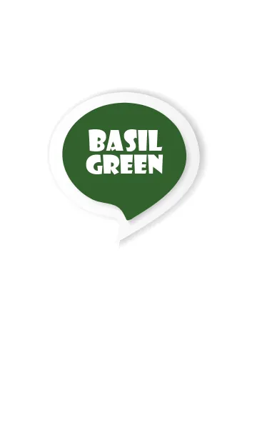 [LINE着せ替え] Basil Green Button In White V.3 (JP)の画像1