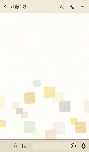 [LINE着せ替え] 水彩 暖かい色 四角3の画像3