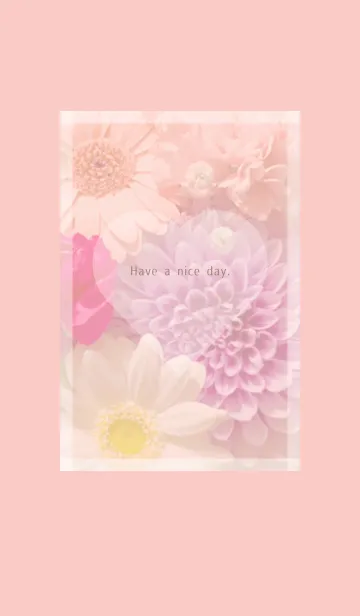 [LINE着せ替え] Flowers and hearts -Colorful- 65の画像1