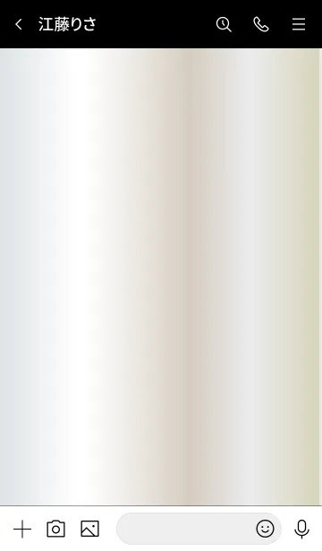 [LINE着せ替え] Simple Gradation -WHITEGOLD BLACK-の画像3