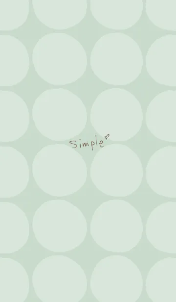 [LINE着せ替え] シンプル 円 グリーン5の画像1