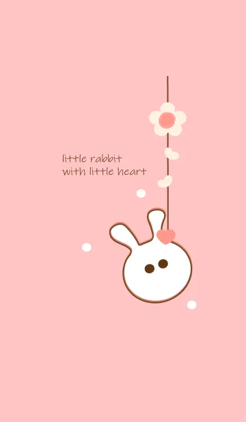 [LINE着せ替え] little rabbit with little heart 53の画像1