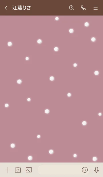 [LINE着せ替え] 雪だるまA2 シアーM ピンク13 ブラウン2の画像3