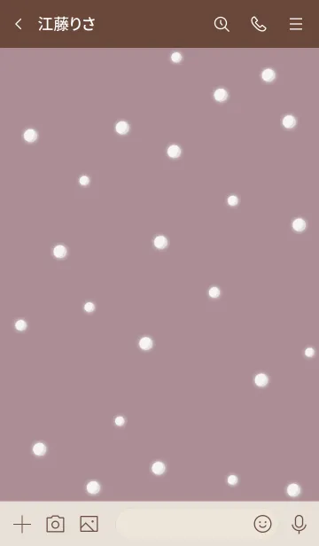 [LINE着せ替え] 雪だるまA2 シアーモーヴ13 ブラウン2-2の画像3