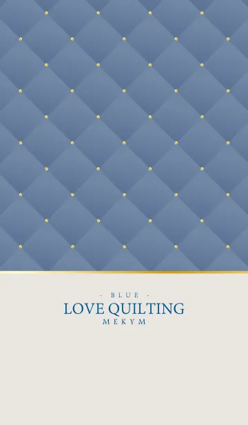[LINE着せ替え] LOVE QUILTING -DUSKY BLUE- 20の画像1