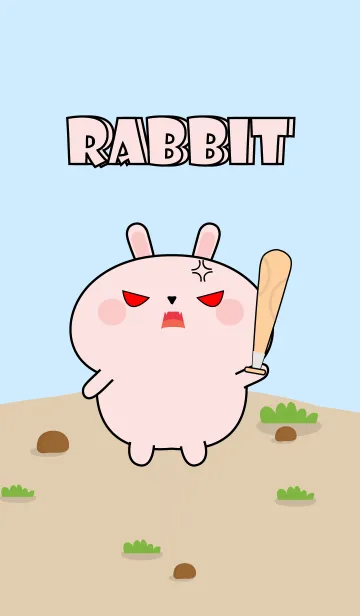 [LINE着せ替え] Emotions Cute Pink Rabbit Theme (JP)の画像1