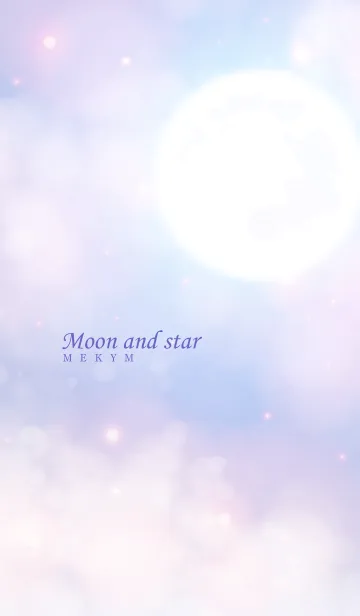 [LINE着せ替え] - Moon And Star - PURPLE 5の画像1