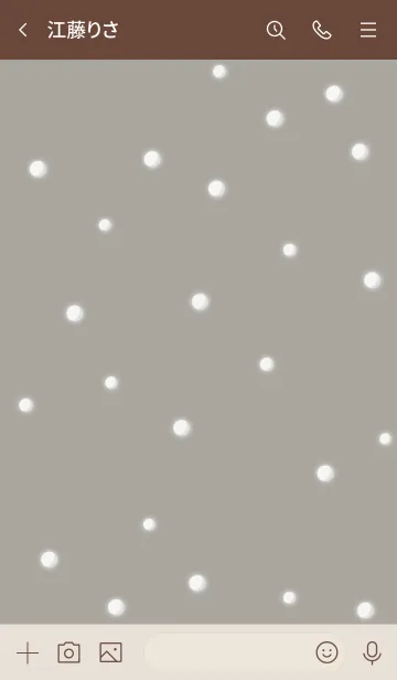 [LINE着せ替え] 雪だるまA2 スモーキーAsh13 ブラウン2-3の画像3