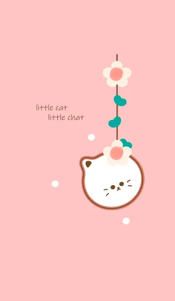 [LINE着せ替え] little cat with little flower 56の画像1