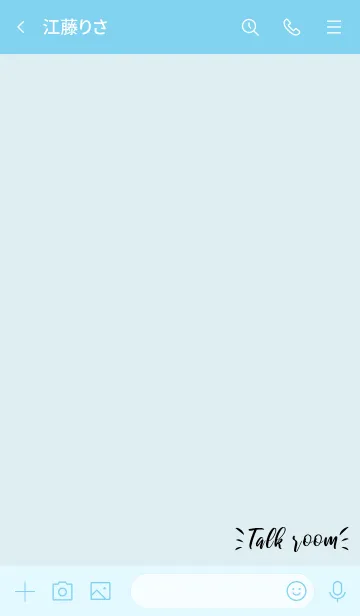 [LINE着せ替え] 青 : タイポグラフィーの画像3