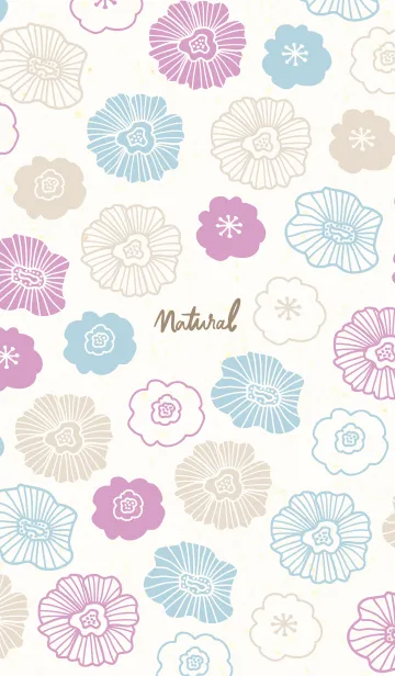 [LINE着せ替え] 花くすみ和紙7の画像1